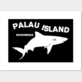 Shark Diving at Palau Island - Micronesia Posters and Art